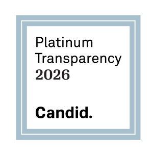 Plantinum Candid 2026 text on white background with double light blue border